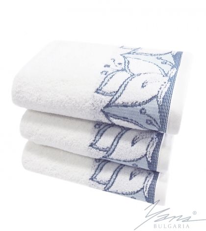 Mikro bavlnený uterák G 109 biela/modrá