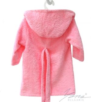 Kids' bathrobe Iva rose with embroidery