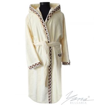 Adult bathrobe G232 vanilla