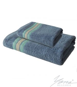 Handtuch aus Mikro-Baumw. B 506 blau