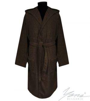 Adult bathrobe Riton brown