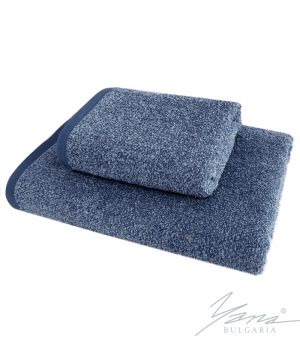Handtuch Melange E 355 blau