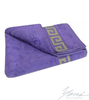 Полотенце пляжное бархатное F 097 фиолетовое