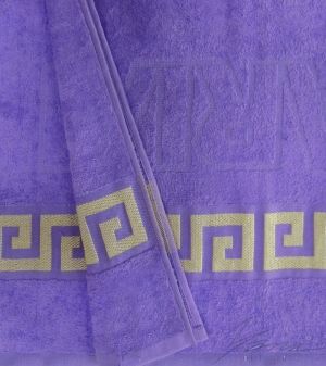 Полотенце пляжное бархатное F 097 фиолетовое