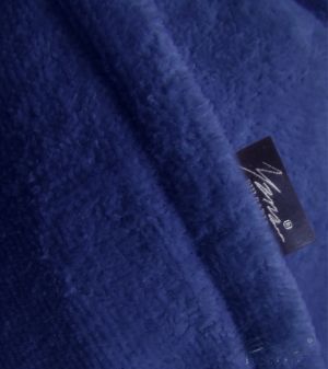 Халат люкс мужской плюшевый темно-синий