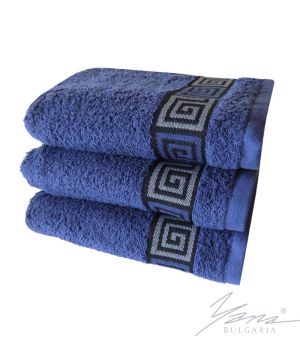 Cotton towel Dunau blue