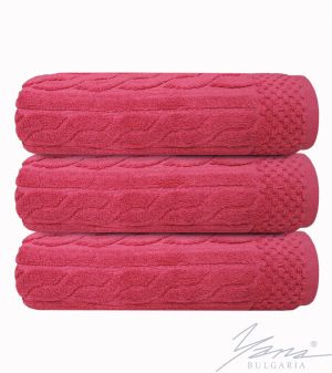 Microcotton towel CORD red