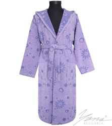 Дамски халат БЕА лила светла