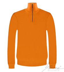 Мъжка риза с цип и висока яка