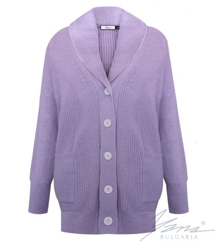 Damenpullover mit hohem Rollkragen lila