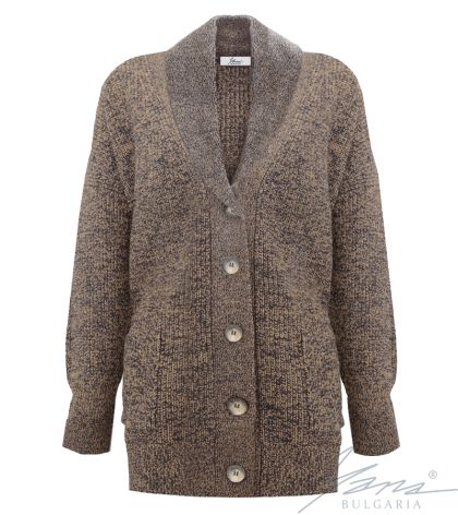 Дамска  вълнена жилетка "Жилетката на баба" меланж