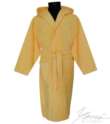 Adult bathrobe Riton yellow