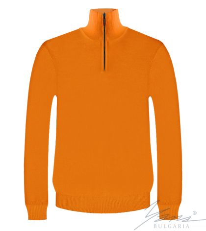 Мъжка риза с цип и висока яка