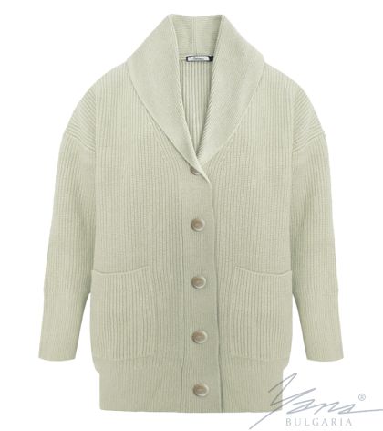 Дамска  вълнена жилетка "Жилетката на баба" екрю