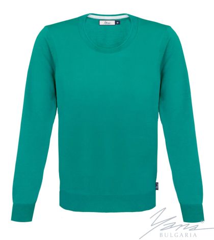 Herrenpullover, Rundausschnitt, dukelblau