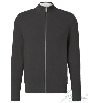 Кардиган мужской тонкий шерстяной на молнии, серый