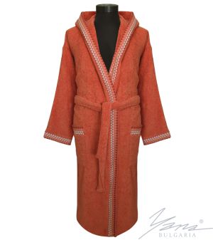 Дамски халат Микропамук F296 тера