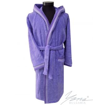 Adult bathrobe F296 lylac