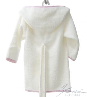 Kids' bathrobe Iva Microcotton white girl