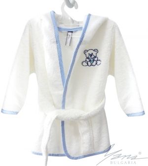 Kids' bathrobe Iva Microcotton white boy