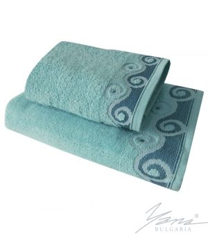 Microcotton towel Ilona blue
