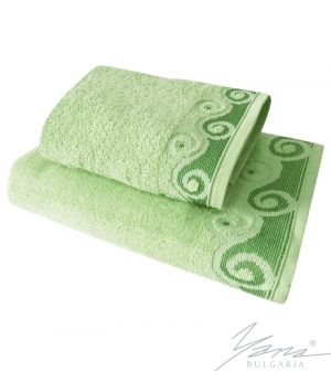 Microcotton towel Ilona green