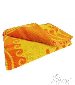 Хавлиена плажна кърпа B 018 оранж