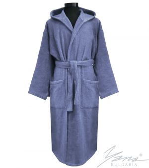 Adult bathrobe Micro Cotton grey
