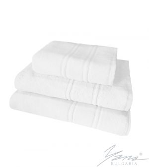Relief white towel B502