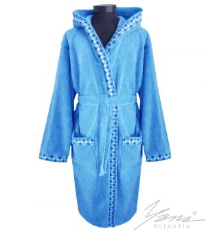 Teens' bathrobe G232 turquoise