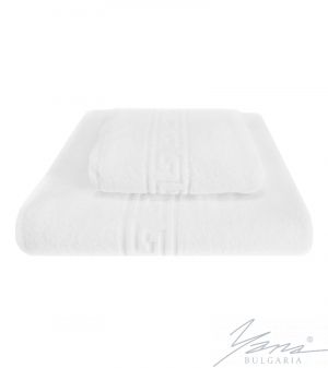 Relief white towel Rumelia white
