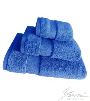 Handtuch aus Mikro-Baumw. 15y2 blau