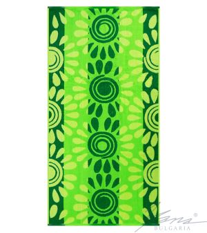 Хавлиена кърпа Слънчогледи зелен