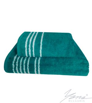 Mikrobavlněný ručník C241 petrol / máta