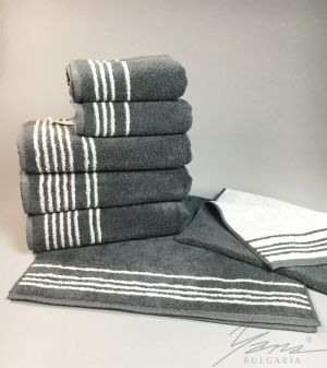 Microcotton towel C 241 grafit / grey