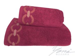 Microcotton towel А 370 bordeaux