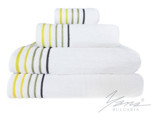 Mikro bavlnený uterák B 367 biela/zelená