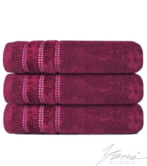 Velurový ručník B 461 burgundské