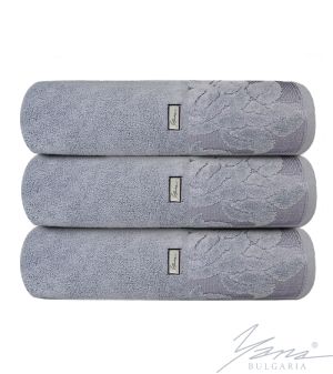 Towel Flowers grey