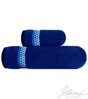 Handtuch aus Mikro-Baumw. F 296 blau