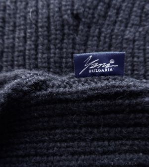 Women's crew neck sweater in dark blue