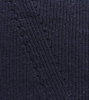 Women's crew neck sweater in dark blue